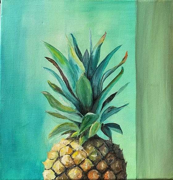 Ananas grün