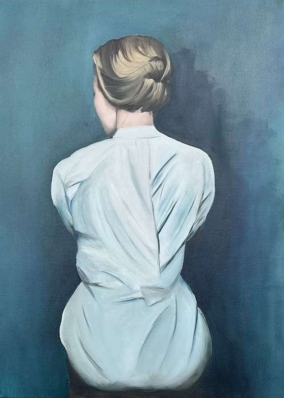 Frau blau
